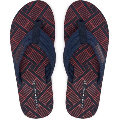 Tommy Hilfiger Japonki Flag Patch Beach FM0FM06004 Granatowy 43 Granatowy Męskie Tommy Hilfiger Japonki Flag Patch Beach FM0FM06004 Granatowy 43 Granatowy Męskie