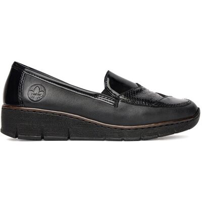 Rieker Półbuty 53785-00 Czarny 42 Czarny Damskie Rieker Półbuty 53785-00 Czarny 42 Czarny Damskie