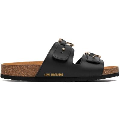 LOVE MOSCHINO Klapki JA28173G0OIA0000 Czarny 35 Czarny Damskie LOVE MOSCHINO Klapki JA28173G0OIA0000 Czarny 35 Czarny Damskie