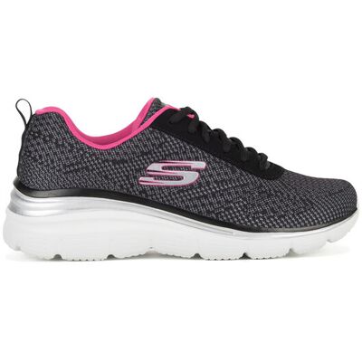 Skechers Sneakersy FASHION FIT - BOLD BOUNDARIES 12719 BKHP Czarny 38 Czarny Damskie Skechers Sneakersy FASHION FIT - BOLD BOUNDARIES 12719 BKHP Czarny 38 Czarny Damskie