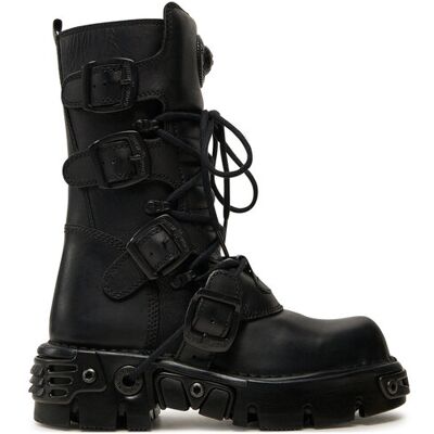 NEW ROCK Glany M-373-S18 Czarny 36 Czarny Damskie NEW ROCK Glany M-373-S18 Czarny 36 Czarny Damskie