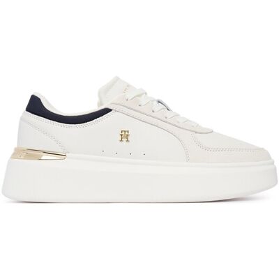 Tommy Hilfiger Sneakersy Th Satin Platform Sneaker FW0FW09307 Écru 41 Kremowy Damskie Tommy Hilfiger Sneakersy Th Satin Platform Sneaker FW0FW09307 Écru 41 Kremowy Damskie