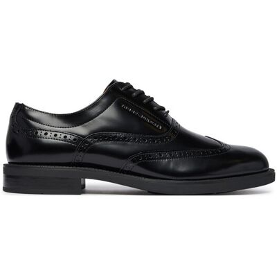 Tommy Hilfiger Półbuty Lth Abrasivato Brogue Shoe FM0FM06078 Czarny 42 Czarny Męskie Tommy Hilfiger Półbuty Lth Abrasivato Brogue Shoe FM0FM06078 Czarny 42 Czarny Męskie