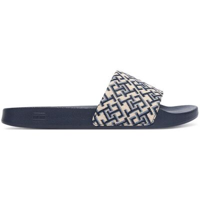Tommy Hilfiger Klapki Monogram Pool Slide FW0FW09423 Granatowy 36 Granatowy Damskie Tommy Hilfiger Klapki Monogram Pool Slide FW0FW09423 Granatowy 36 Granatowy Damskie