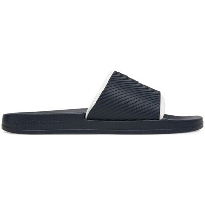 Calvin Klein Jeans Klapki Slide Rubber Neoprene Text YM0YM01234 Granatowy 44 Granatowy Męskie Calvin Klein Jeans Klapki Slide Rubber Neoprene Text YM0YM01234 Granatowy 44 Granatowy Męskie