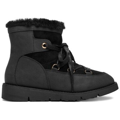DeeZee Śniegowce 17125-1-BLACK PU Czarny 35 Czarny Damskie DeeZee Śniegowce 17125-1-BLACK PU Czarny 35 Czarny Damskie