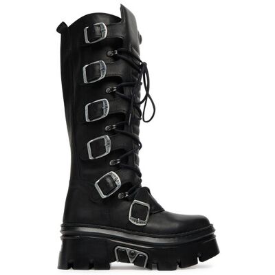 NEW ROCK Kozaki M-WALL272-S1 Czarny 40 Czarny Damskie NEW ROCK Kozaki M-WALL272-S1 Czarny 40 Czarny Damskie