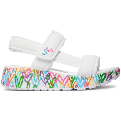 Skechers Sandały Uno Lite Sandal - Sunny Love 314094L/WMN Biały 27 Biały Dziewczynka Skechers Sandały Uno Lite Sandal - Sunny Love 314094L/WMN Biały 27 Biały Dziewczynka