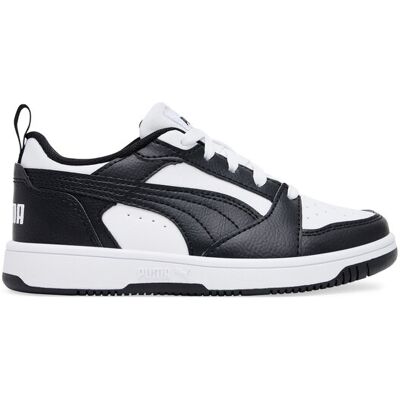 Puma Sneakersy Rebound V6 Lo PS 393834 01 Biały 27_1_2 Biały Chłopiec Puma Sneakersy Rebound V6 Lo PS 393834 01 Biały 27_1_2 Biały Chłopiec