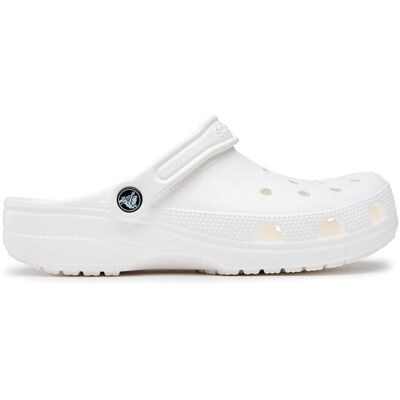 Crocs Klapki Classic 10001 Biały 41_42 Biały Unisex Crocs Klapki Classic 10001 Biały 41_42 Biały Unisex