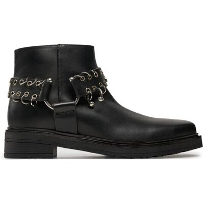 Patrizia Pepe Botki 2Y0022/L078 Czarny 39 Czarny Damskie Patrizia Pepe Botki 2Y0022/L078 Czarny 39 Czarny Damskie