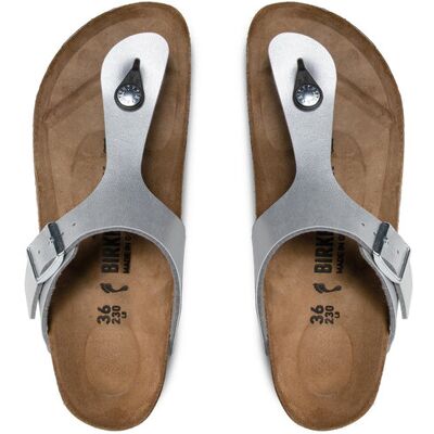 Birkenstock Japonki Gizeh Bs 0043853 Srebrny 37 Srebrny Damskie Birkenstock Japonki Gizeh Bs 0043853 Srebrny 37 Srebrny Damskie