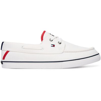 Tommy Hilfiger Tenisówki Th Boat Vulc Sneaker Canvas FM0FM05877 Biały 44 Biały Męskie Tommy Hilfiger Tenisówki Th Boat Vulc Sneaker Canvas FM0FM05877 Biały 44 Biały Męskie