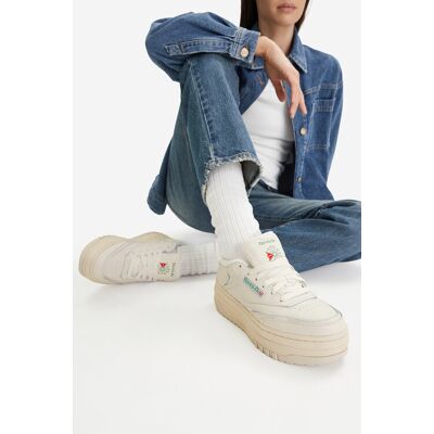 Reebok Sneakersy EO-CLUB C EXTRA 100010060 Écru 42 Kremowy Damskie Reebok Sneakersy EO-CLUB C EXTRA 100010060 Écru 42 Kremowy Damskie