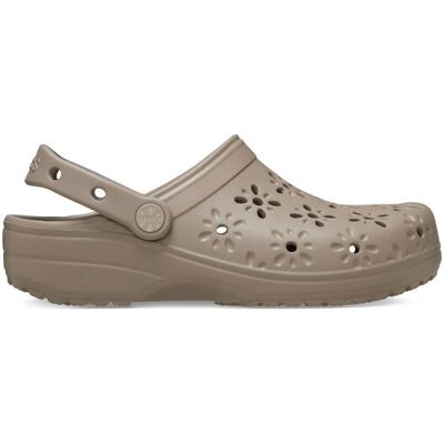 Crocs Klapki Classic Floral Cut Out Clog 210927 Brązowy 42_43 Brązowy Damskie Crocs Klapki Classic Floral Cut Out Clog 210927 Brązowy 42_43 Brązowy Damskie