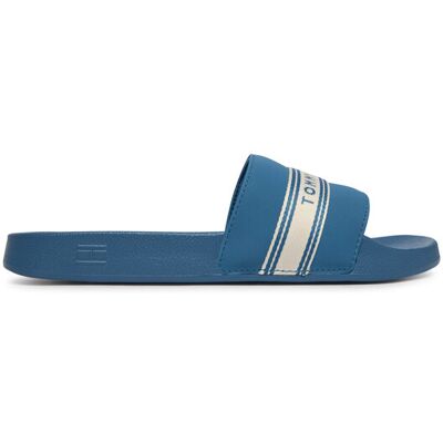 Tommy Hilfiger Klapki Logo Tape Webbing FW0FW09359 Niebieski 41 Niebieski Damskie Tommy Hilfiger Klapki Logo Tape Webbing FW0FW09359 Niebieski 41 Niebieski Damskie