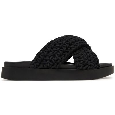 Inuikii Klapki Woven 1004.003.0062 Czarny 38 Czarny Damskie Inuikii Klapki Woven 1004.003.0062 Czarny 38 Czarny Damskie