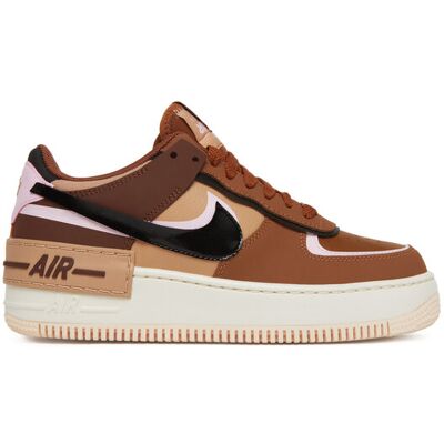 Nike - Air Force - Brązowy - Mesh/Syntetyczny - Buty Nike - Air Force - Brązowy - Mesh/Syntetyczny - Buty