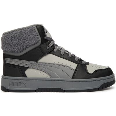 Puma Sneakersy Rebound Slam Mid Cozy Jr 407728 02 Szary 35_1_2 Szary Chłopiec Puma Sneakersy Rebound Slam Mid Cozy Jr 407728 02 Szary 35_1_2 Szary Chłopiec