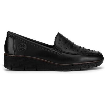 Rieker Półbuty 53752-00 Czarny 42 Czarny Damskie Rieker Półbuty 53752-00 Czarny 42 Czarny Damskie