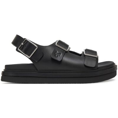 Calvin Klein Jeans Sandały Flat Molded Sandal Buckle YW0YW01785 Czarny 38 Czarny Damskie Calvin Klein Jeans Sandały Flat Molded Sandal Buckle YW0YW01785 Czarny 38 Czarny Damskie