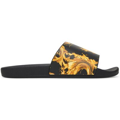 Versace Jeans Couture Klapki 80YA3SQ4 ZS365 G89 Czarny 45 Czarny Męskie Versace Jeans Couture Klapki 80YA3SQ4 ZS365 G89 Czarny 45 Czarny Męskie
