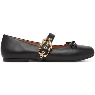 LOVE MOSCHINO Baleriny JA11091G1PIE0000 Czarny 39 Czarny Damskie LOVE MOSCHINO Baleriny JA11091G1PIE0000 Czarny 39 Czarny Damskie