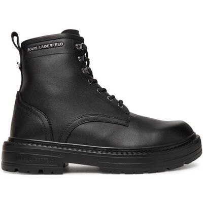 KARL LAGERFELD Trapery Miles KL10255 Czarny 42 Czarny Męskie KARL LAGERFELD Trapery Miles KL10255 Czarny 42 Czarny Męskie