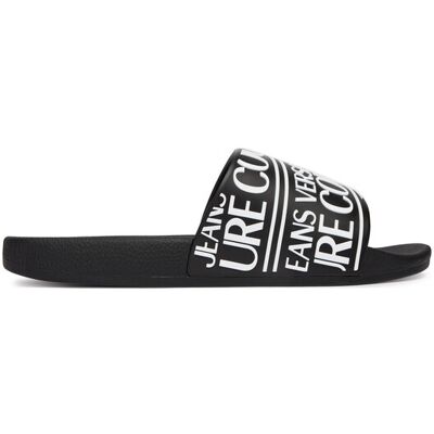 Versace Jeans Couture Klapki 80YA3SQ1 Czarny 44 Czarny Męskie Versace Jeans Couture Klapki 80YA3SQ1 Czarny 44 Czarny Męskie