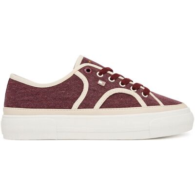 Tommy Hilfiger Tenisówki Platform Vulc Sneaker Piping FW0FW09394 Bordowy 38 Bordowy Damskie Tommy Hilfiger Tenisówki Platform Vulc Sneaker Piping FW0FW09394 Bordowy 38 Bordowy Damskie