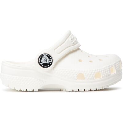 Crocs Klapki Classic Kid Clog T 206990 Biały 25_26 Biały Unisex Dziecko Crocs Klapki Classic Kid Clog T 206990 Biały 25_26 Biały Unisex Dziecko