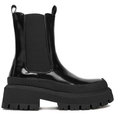 DeeZee Botki 58089-2 Czarny 38 Czarny Damskie DeeZee Botki 58089-2 Czarny 38 Czarny Damskie
