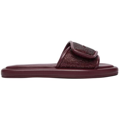 MICHAEL Michael Kors Klapki 40F5SKFA3S Bordowy 37 Bordowy Damskie MICHAEL Michael Kors Klapki 40F5SKFA3S Bordowy 37 Bordowy Damskie