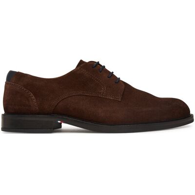 Tommy Hilfiger Półbuty Corporate Dressy Suede Shoe FM0FM05969 Brązowy ciemny 41 Brązowy ciemny Męskie Tommy Hilfiger Półbuty Corporate Dressy Suede Shoe FM0FM05969 Brązowy ciemny 41 Brązowy ciemny Męskie