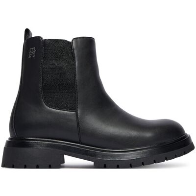 Tommy Hilfiger Botki Chelsea Boot T3A5-34152-1355 D Czarny 35 Czarny Dziewczynka Tommy Hilfiger Botki Chelsea Boot T3A5-34152-1355 D Czarny 35 Czarny Dziewczynka