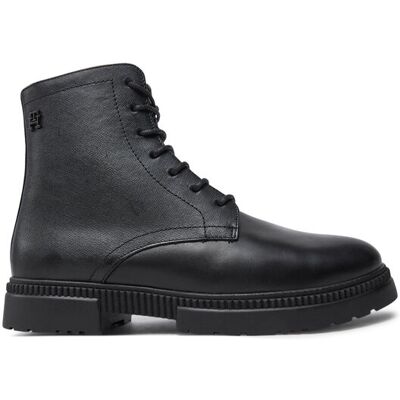 Tommy Hilfiger Kozaki Comfort Tl Texture Lth Boot FM0FM05182 Czarny 40 Czarny Męskie Tommy Hilfiger Kozaki Comfort Tl Texture Lth Boot FM0FM05182 Czarny 40 Czarny Męskie