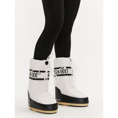 Moon Boot Białe Icon Nylon Wodoodporne Buty - Buty Moon Boot Białe Icon Nylon Wodoodporne Buty - Buty