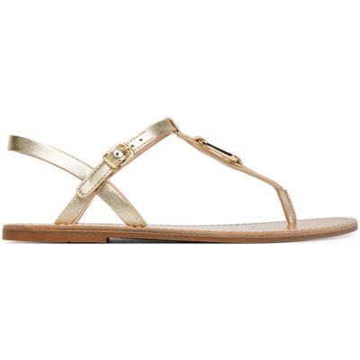 Tommy Hilfiger Sandały Leather Thong Sandal Gold FW0FW09331 Złoty 37 Złoty Damskie Tommy Hilfiger Sandały Leather Thong Sandal Gold FW0FW09331 Złoty 37 Złoty Damskie