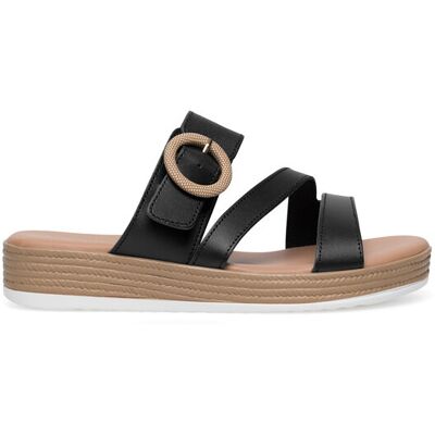 Lasocki Klapki WFA2719-2Z Czarny 36 Czarny Damskie Lasocki Klapki WFA2719-2Z Czarny 36 Czarny Damskie