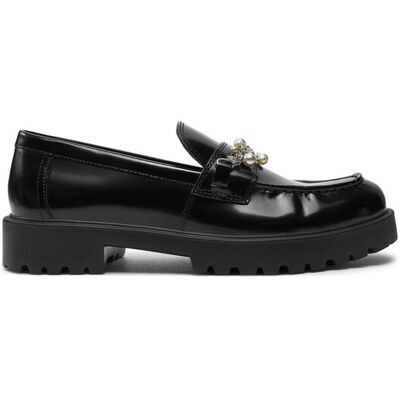 Tory Burch Loafersy Embellished Classic Lug Loafer 165828 Czarny 38_5 Czarny Damskie Tory Burch Loafersy Embellished Classic Lug Loafer 165828 Czarny 38_5 Czarny Damskie