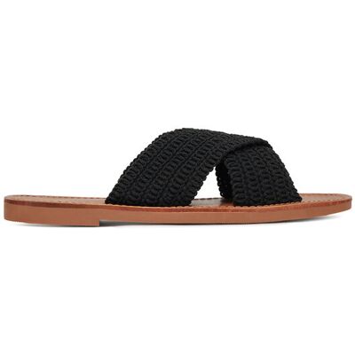 DeeZee Klapki E4736-1 Czarny 40 Czarny Damskie DeeZee Klapki E4736-1 Czarny 40 Czarny Damskie