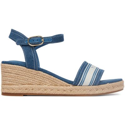 Tommy Hilfiger Espadryle Mid Wedge Espad Webbing FW0FW09230 Niebieski 38 Niebieski Damskie Tommy Hilfiger Espadryle Mid Wedge Espad Webbing FW0FW09230 Niebieski 38 Niebieski Damskie