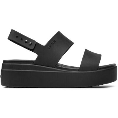 Crocs Sandały Brooklyn Low Wedge W 206453 Czarny 42_43 Czarny Damskie Crocs Sandały Brooklyn Low Wedge W 206453 Czarny 42_43 Czarny Damskie