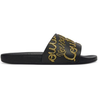 Versace Jeans Couture Klapki 80VA3SQ1 ZSS79 899 Czarny 35 Czarny Damskie Versace Jeans Couture Klapki 80VA3SQ1 ZSS79 899 Czarny 35 Czarny Damskie