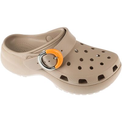 Crocs Klapki Classic Platform Buckle Clog 213230 Beżowy 38_39 Beżowy Damskie Crocs Klapki Classic Platform Buckle Clog 213230 Beżowy 38_39 Beżowy Damskie