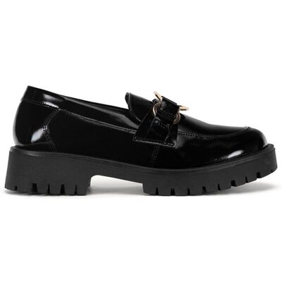 Sergio Bardi Loafersy ARC-E1091-01SB Czarny 38 Czarny Damskie Sergio Bardi Loafersy ARC-E1091-01SB Czarny 38 Czarny Damskie