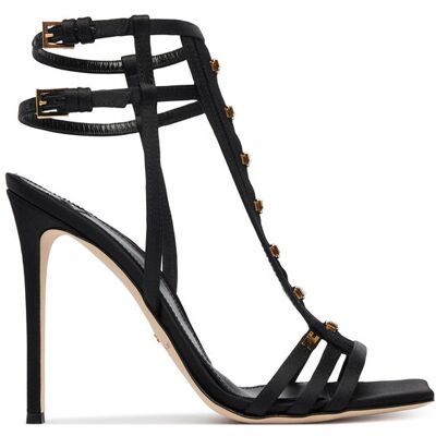 Elisabetta Franchi Sandały SA-24L-62E2-V590 Czarny 38 Czarny Damskie Elisabetta Franchi Sandały SA-24L-62E2-V590 Czarny 38 Czarny Damskie