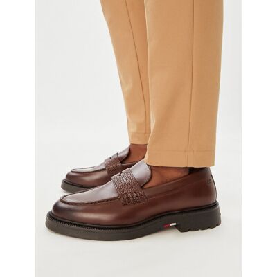 Tommy Hilfiger Loafersy Corporate Casual FM0FM05968 Brązowy 44 Brązowy Męskie Tommy Hilfiger Loafersy Corporate Casual FM0FM05968 Brązowy 44 Brązowy Męskie