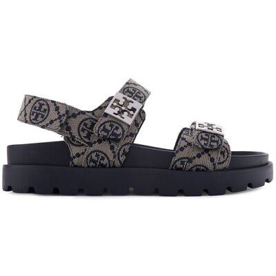 Tory Burch Sandały 184016 Granatowy 39 Granatowy Damskie Tory Burch Sandały 184016 Granatowy 39 Granatowy Damskie