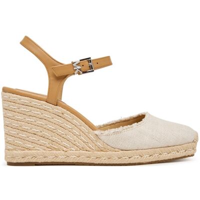 MICHAEL Michael Kors Espadryle Kenzie Wedge 40S6KZMS2D Écru 41 Kremowy Damskie MICHAEL Michael Kors Espadryle Kenzie Wedge 40S6KZMS2D Écru 41 Kremowy Damskie